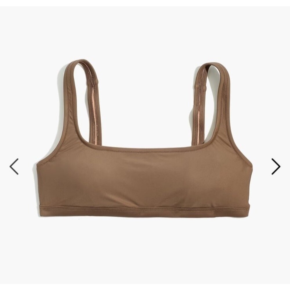 Madewell Bikini Top Womens XXS Brown Castle Rock Second Wave Balconette B1